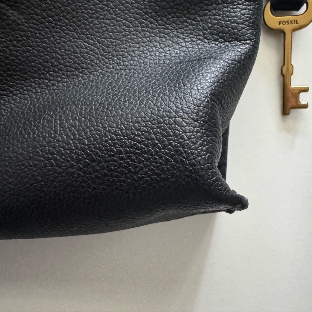 New Fossil Kiera Black Leather Crossbody Bag - Picture 4 of 10